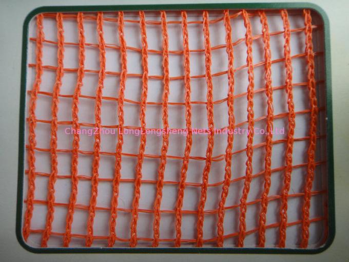 HDPE Agricultural Crop Plant Protection Netting , Red Uv Treated Anti Wind Net