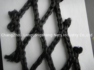 China Black Folding Decorative Fishing Net / Fish Catching Nets In Deep Sea supplier