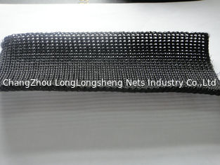 China Black Vertical Knotless Safety Net To Cladding Electric Wire And Electric Cable supplier
