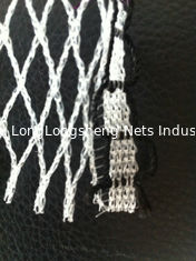 China Custom White Knitted Knotless Net , Ornament Monofilament Netting supplier