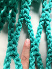 Green Sea Rope Commercial HDPE Fishing Nets , Knotless Fishing Gill Nets