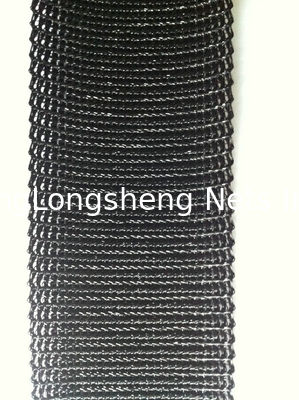 Black Vertical Knotless Safety Net To Cladding Electric Wire And Electric Cable