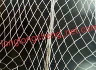 Monofilament White Knotless Net Mesh100mm to 700mm , PES Yarn Sea Fishing Nets