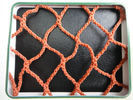 Orange PES Yarn HDPE Fishing Nets 100mm to 700mm For Fish Pond / Drag Net