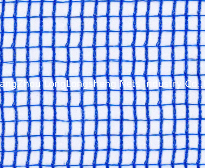 Blue Plastic Mesh Vertical Anti-Wind Net For Fruit / Plant Protective