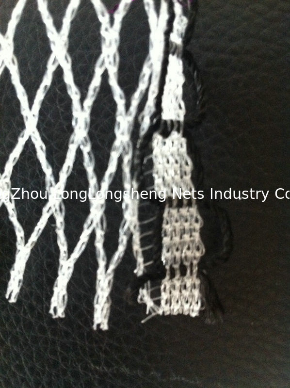 Custom White Knitted Knotless Net , Ornament Monofilament Netting