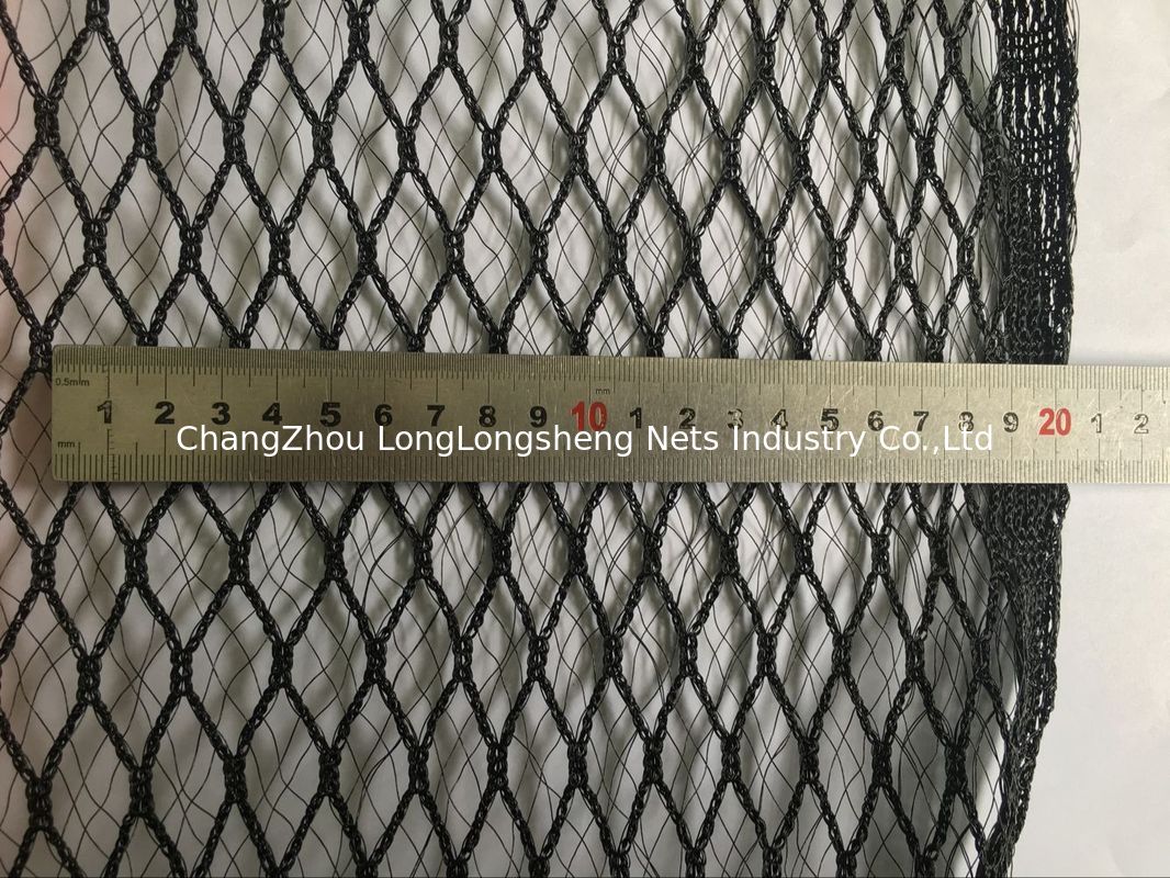 Large Commercial HDPE Fishing Nets PES Yarn 10m - 100m For Sea Farming